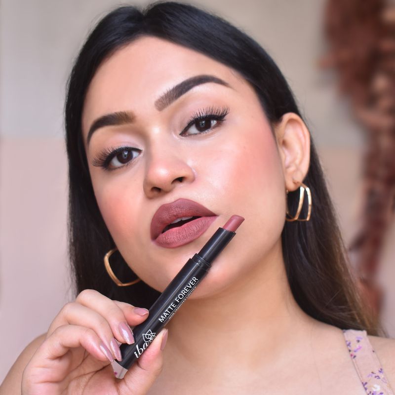 Iba Matte Forever Non Transfer Lipstick- 04 Best Friend, 2 g