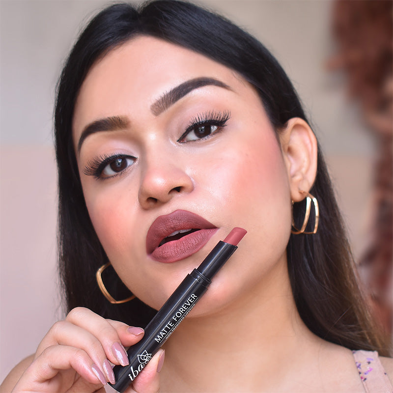 Iba Matte Forever Non Transfer Lipstick - 14 Friends Forever, 2g