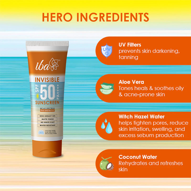 Iba Invisible Sunscreen SPF 50 PA++++