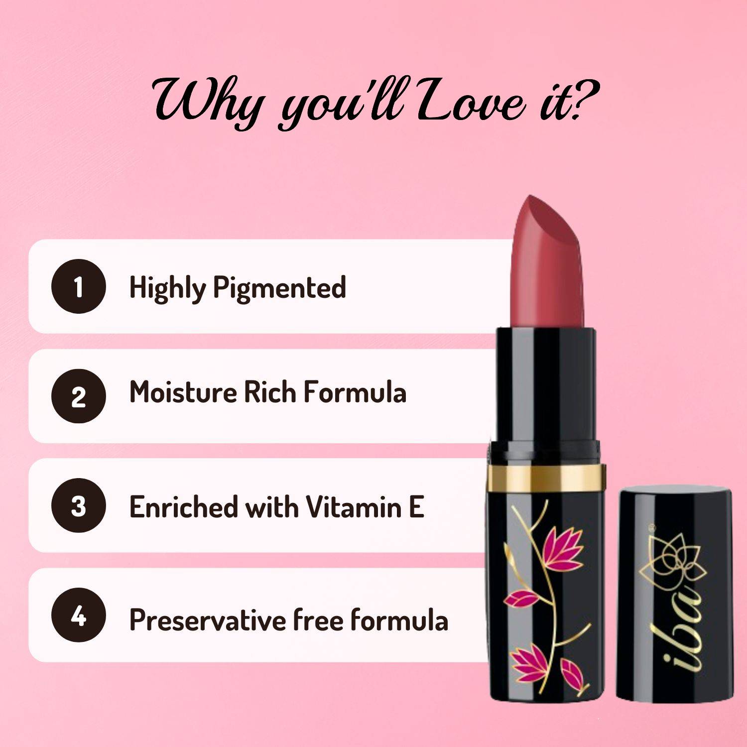 Iba Lipstick Sweet Heart Benefits