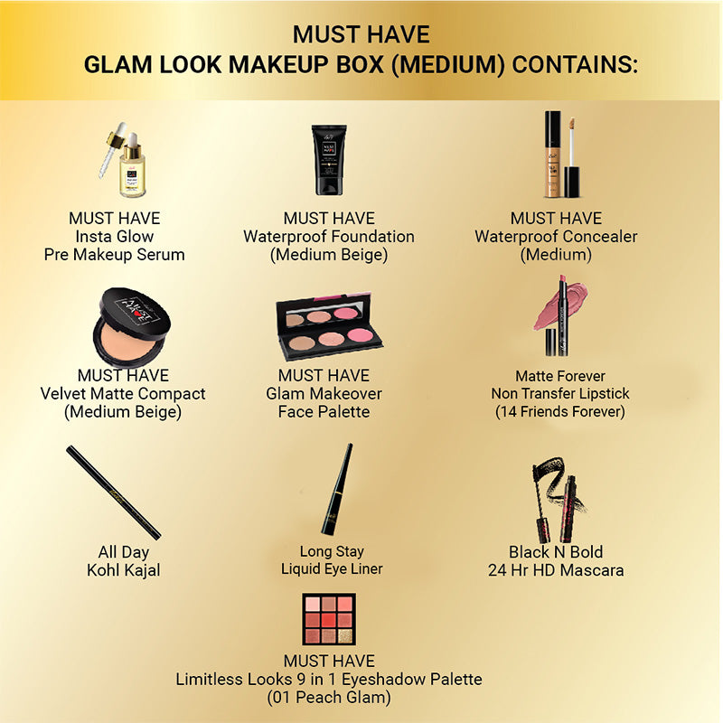Iba Must Have Glam Look Makeup Box - Medium