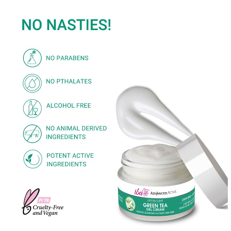 Iba Advanced Activs Crystal Clear Green Tea Gel Cream
