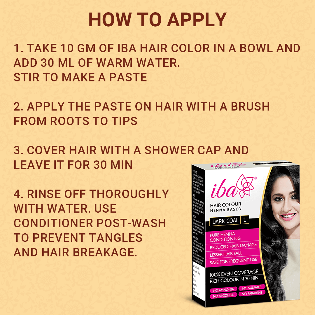 How to Apply Iba Hair Color – Dark Coal