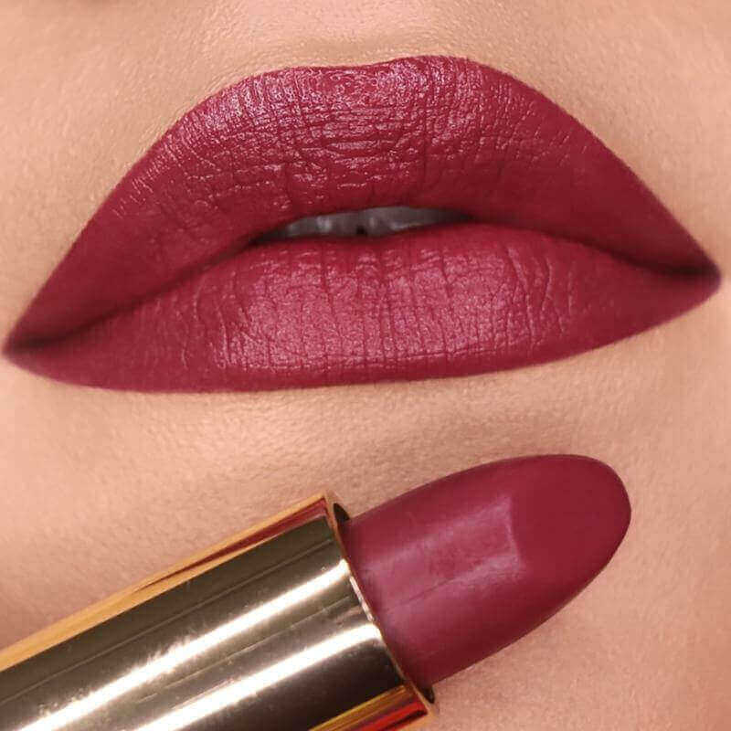 Iba Pure Lips Long Stay Matte Lipstick-M01 Deep Mauve, 4 g