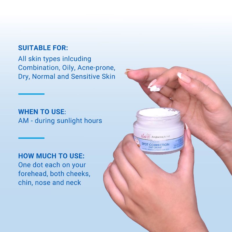Iba Advanced Activs Ultra White 5% Niacinamide Spot Correction Day Cream SPF 40, 50 g
