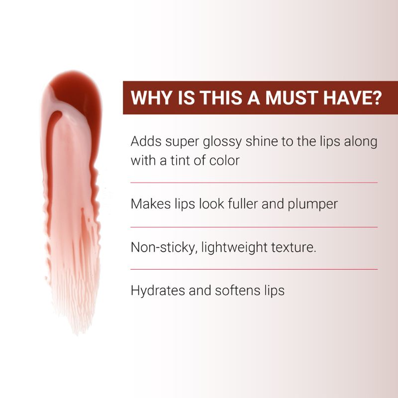 Iba Must Have High Shine Lip Oil - Mocha Glaze, 2.6 ml