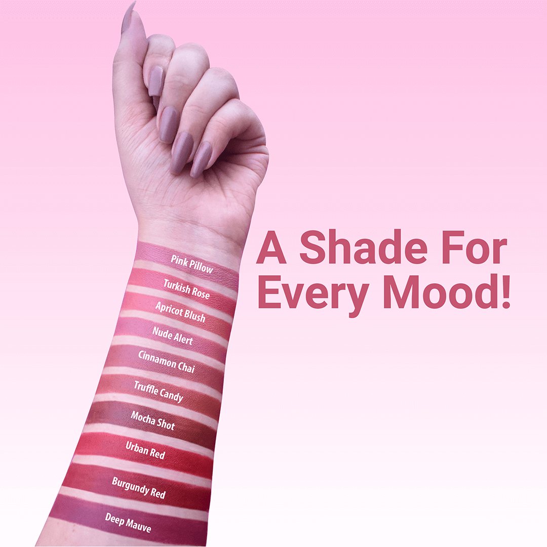 Iba Long Stay Matte Mini Lipstick Kit (Pack of 10), 12 g