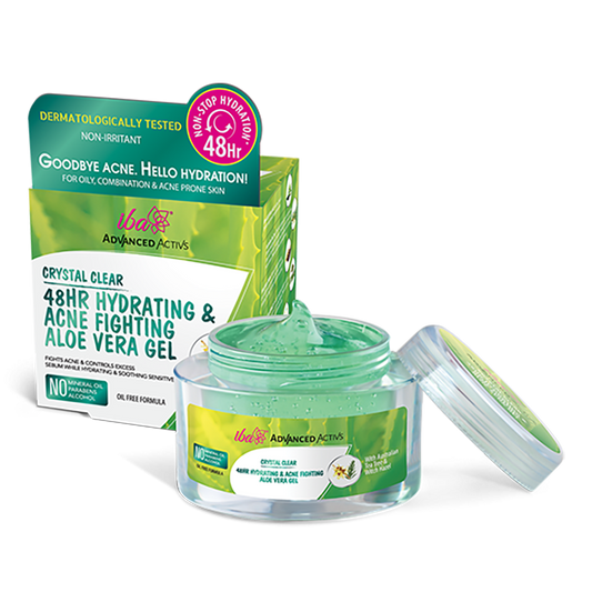 Iba Advanced Activs Green Tea Face Wash +  Crystal Clear Acne Fighting Gel Combo