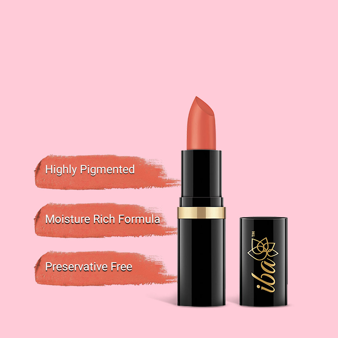 Iba Peach Sparkle Moisture Rich Lipstick