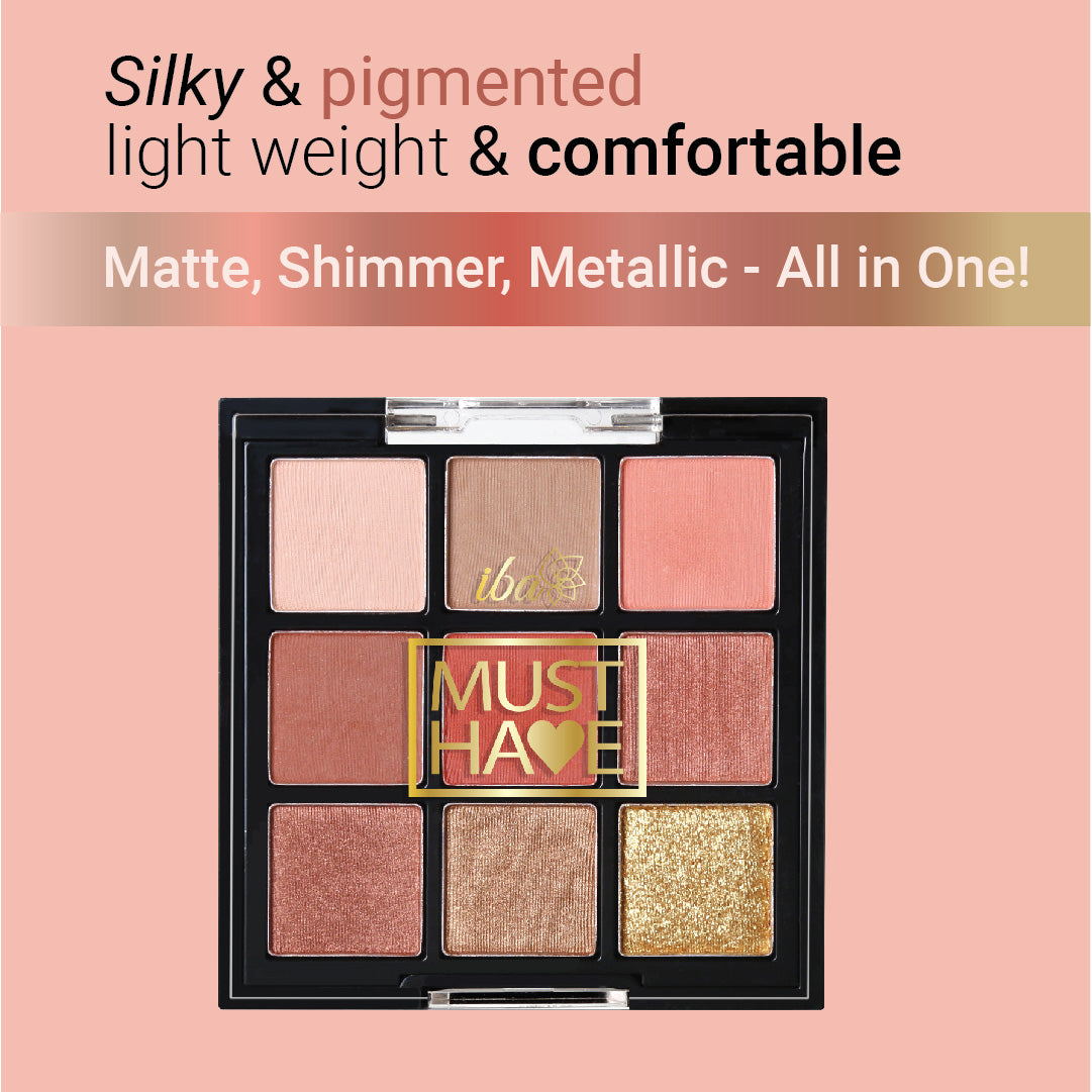 Iba Peach Glam Limitless Looks Eyeshadow Palette