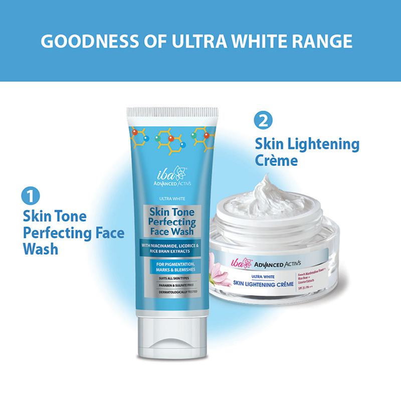 Iba Advanced Activs Ultra White Skin Tone Perfecting Face Wash