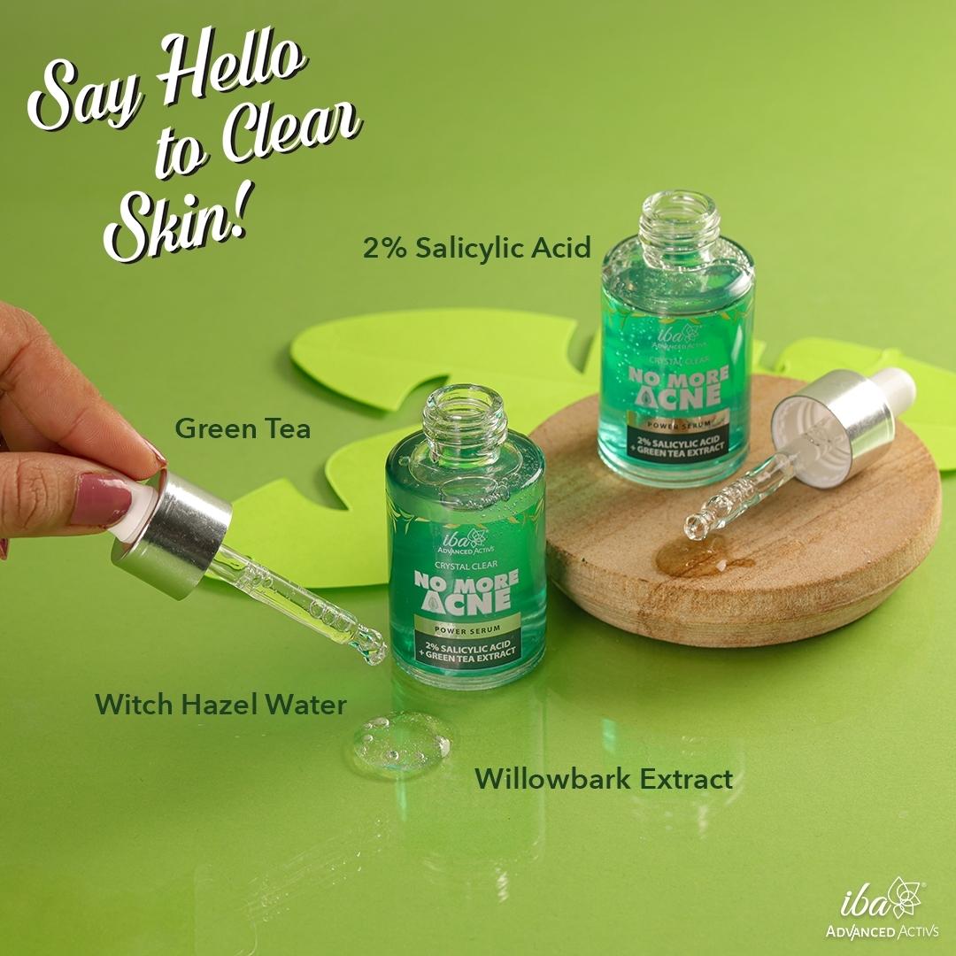 Iba Advanced Activs Crystal Clear No More Acne Power Serum with 2% Salicylic Acid