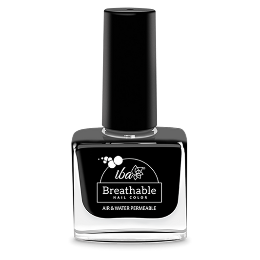 Hand Swatch Nail Paint Iba Pristine Black Nail Color 