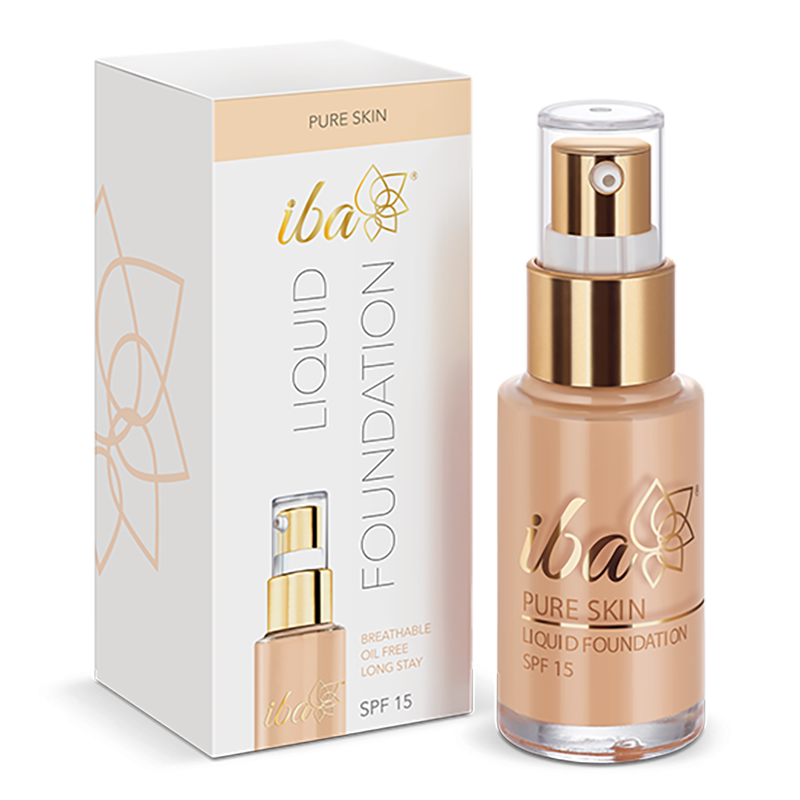 Iba Pure Skin Liquid Foundation Golden Beige Color