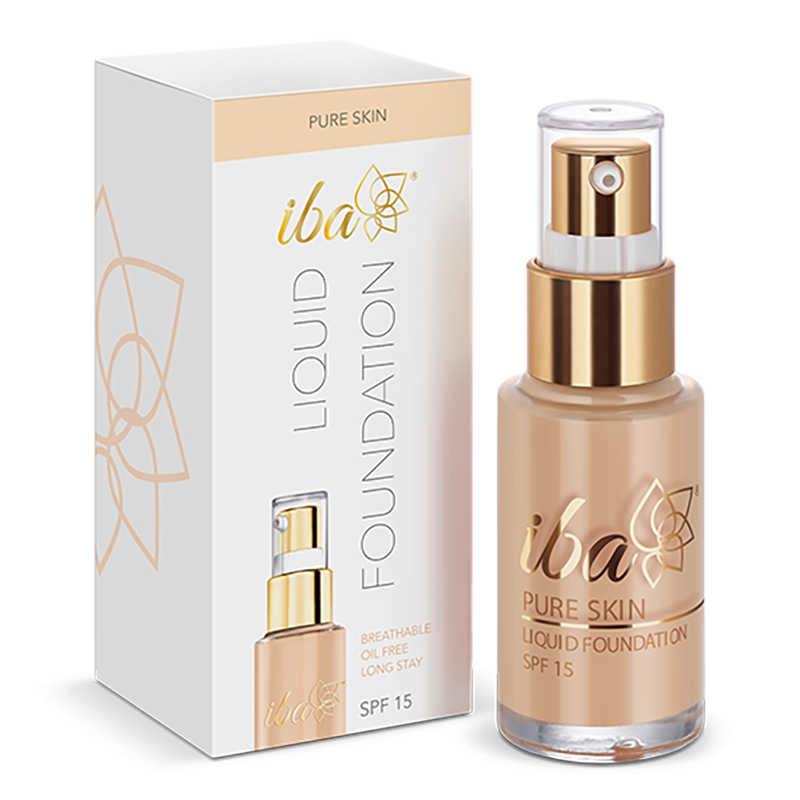 Iba Pure Skin Liquid Foundation Natural Beige Color