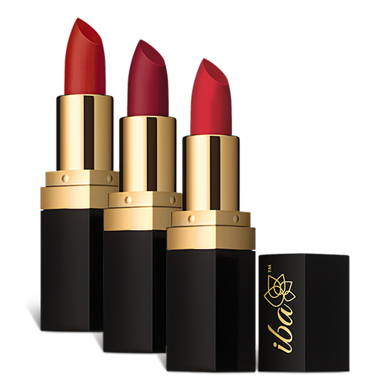Iba Festive Red Long Stay Matte Lipstick Combo