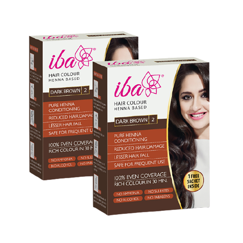 Iba Hair Color – Dark Brown (Pack Of 2)