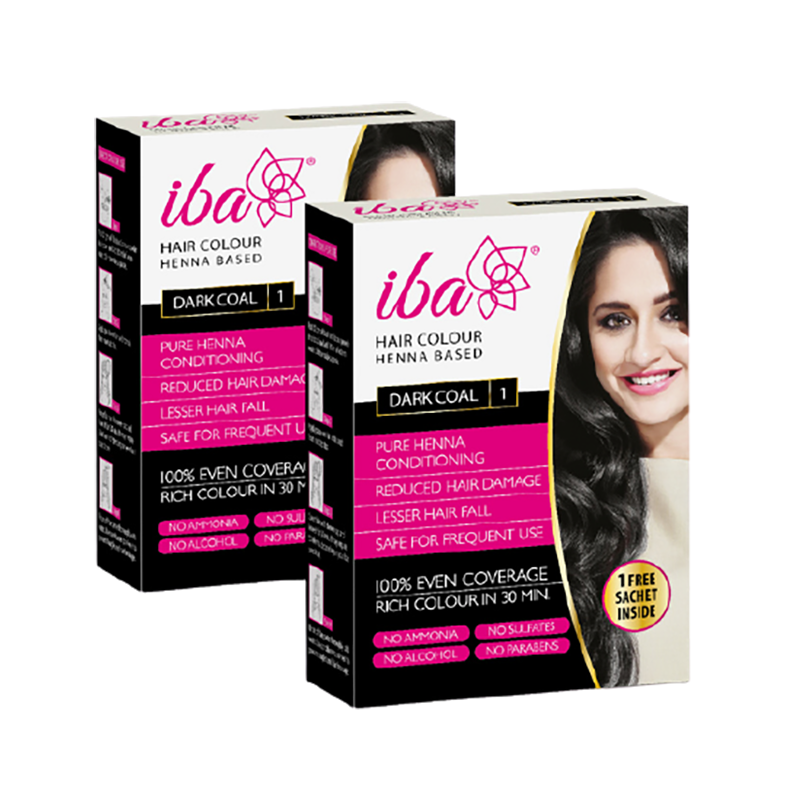 Iba Hair Color – Dark Coal (Pack Of 2)