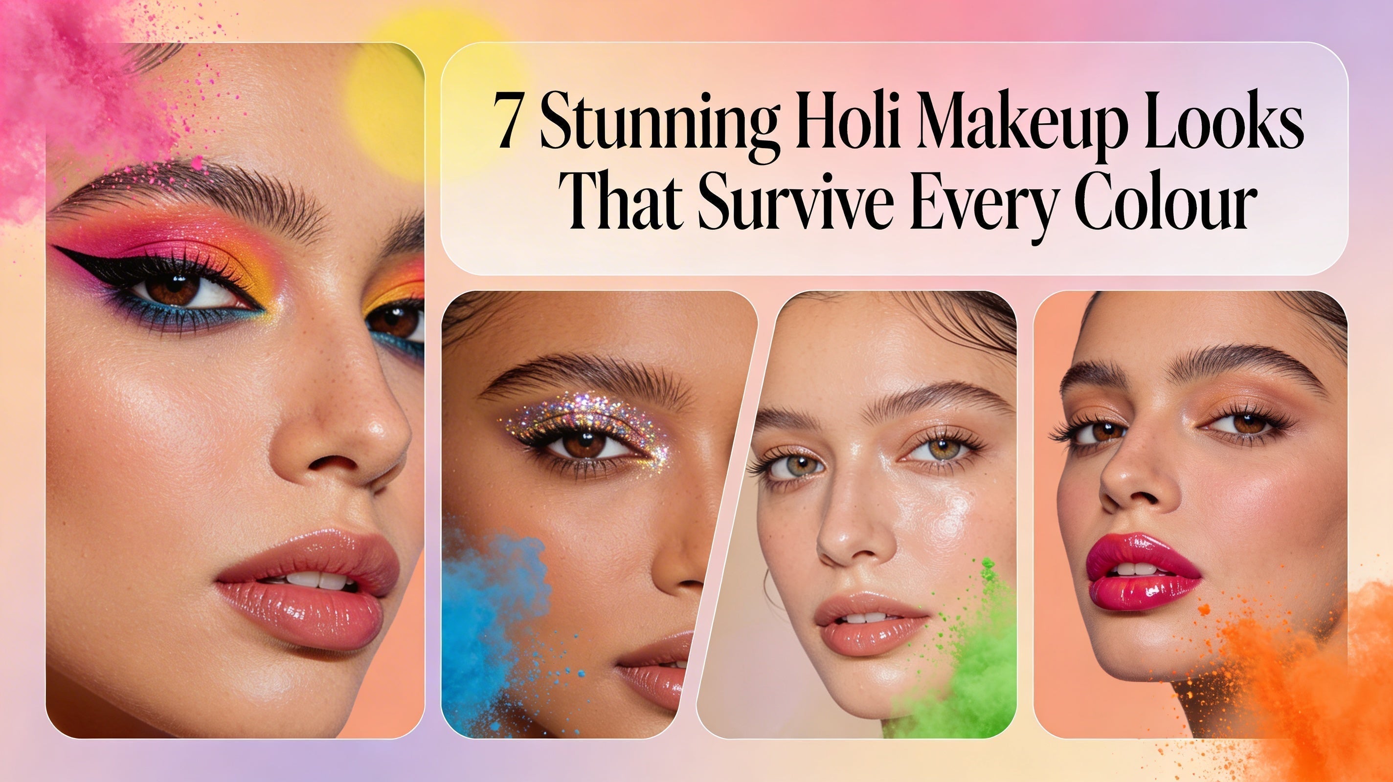 7 Stunning Holi Makeup Looks That Survive Every Colour