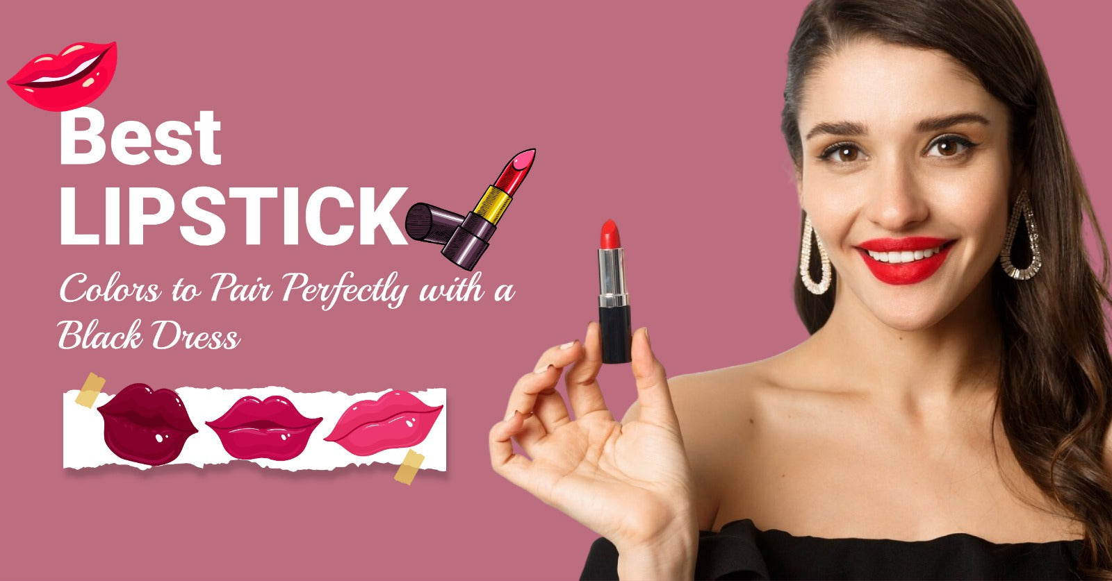 best lipstick for black dress