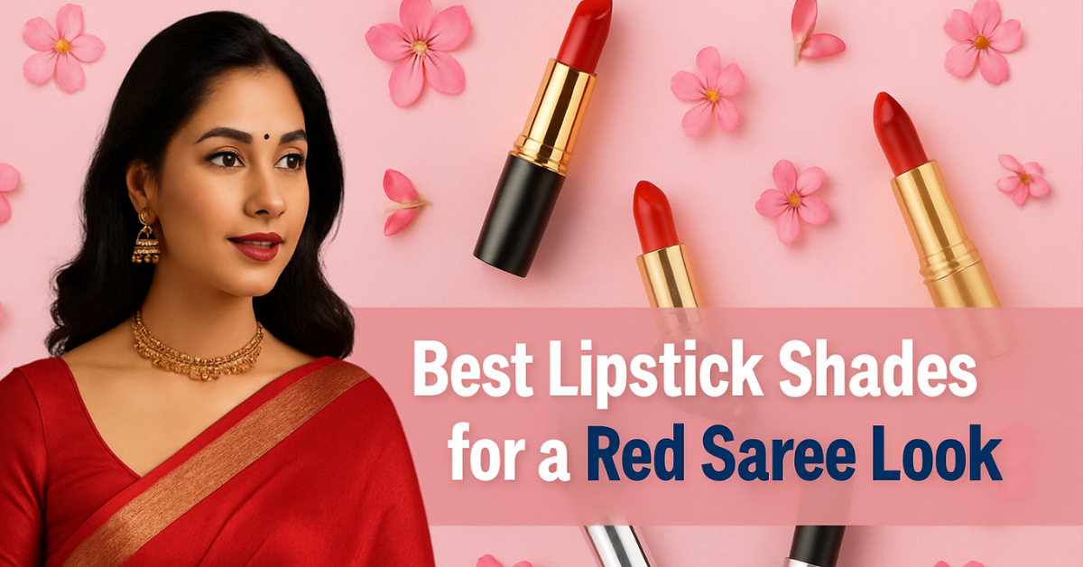 Slay in Scarlet: Best Lipstick Shades for Red Saree Look