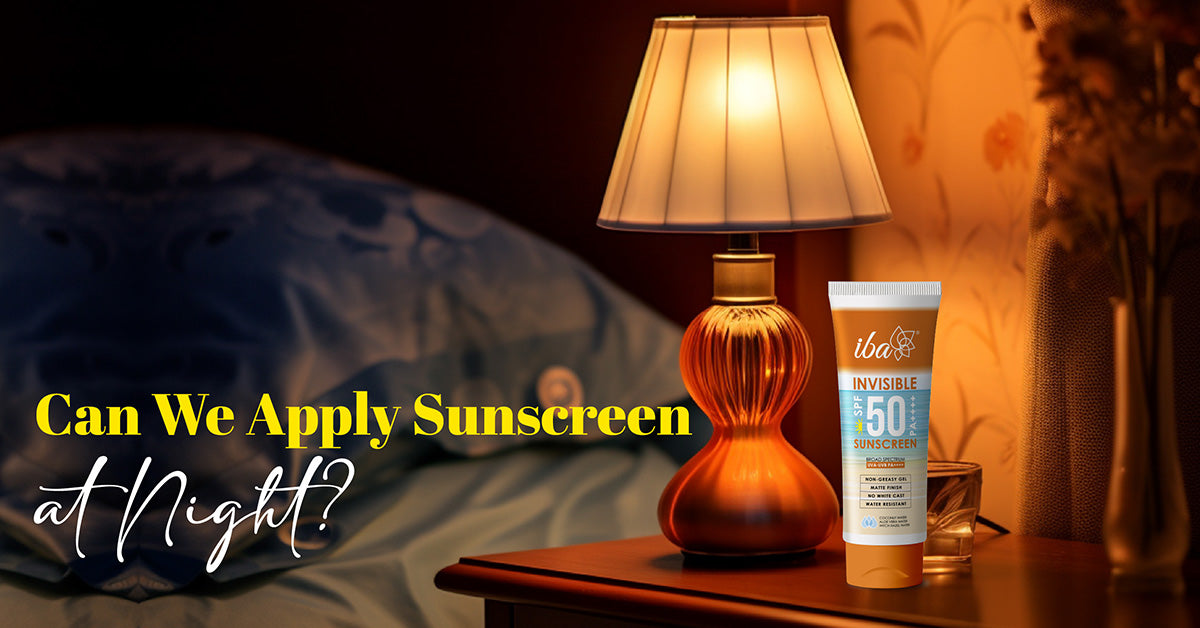 Can We Apply Sunscreen at Night