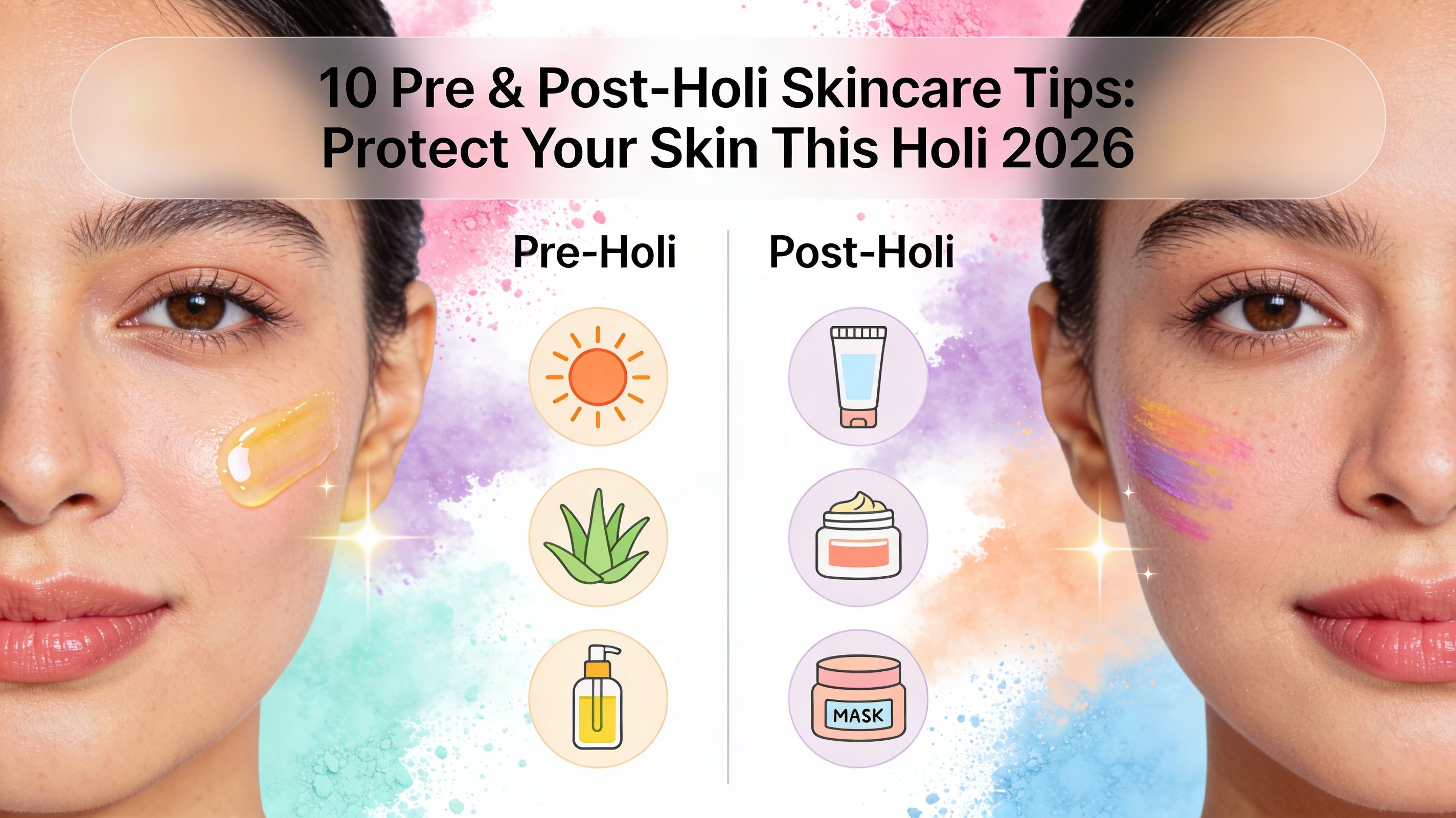 Re and Post Holi Skincare Tips