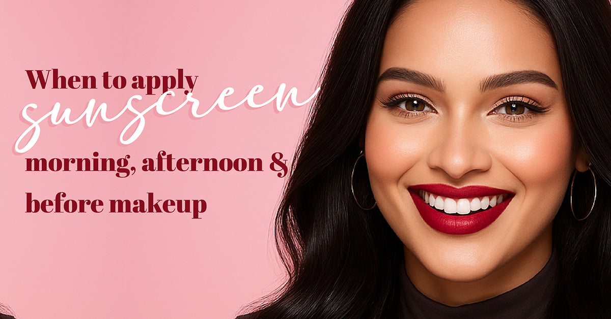 When to Apply Sunscreen on Face