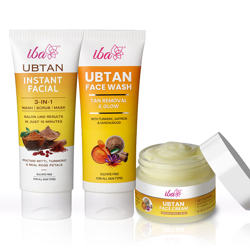 Iba Ubtan Essentials Skin Care Regime Combo for Glowing Skin