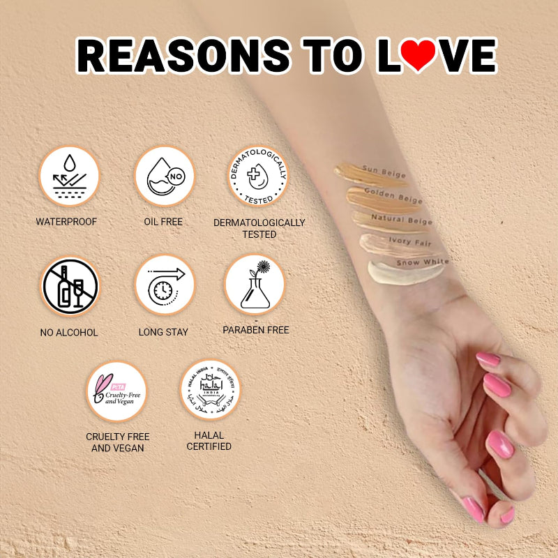 Iba Pure Skin Liquid Foundation-Golden Beige, 30 ml