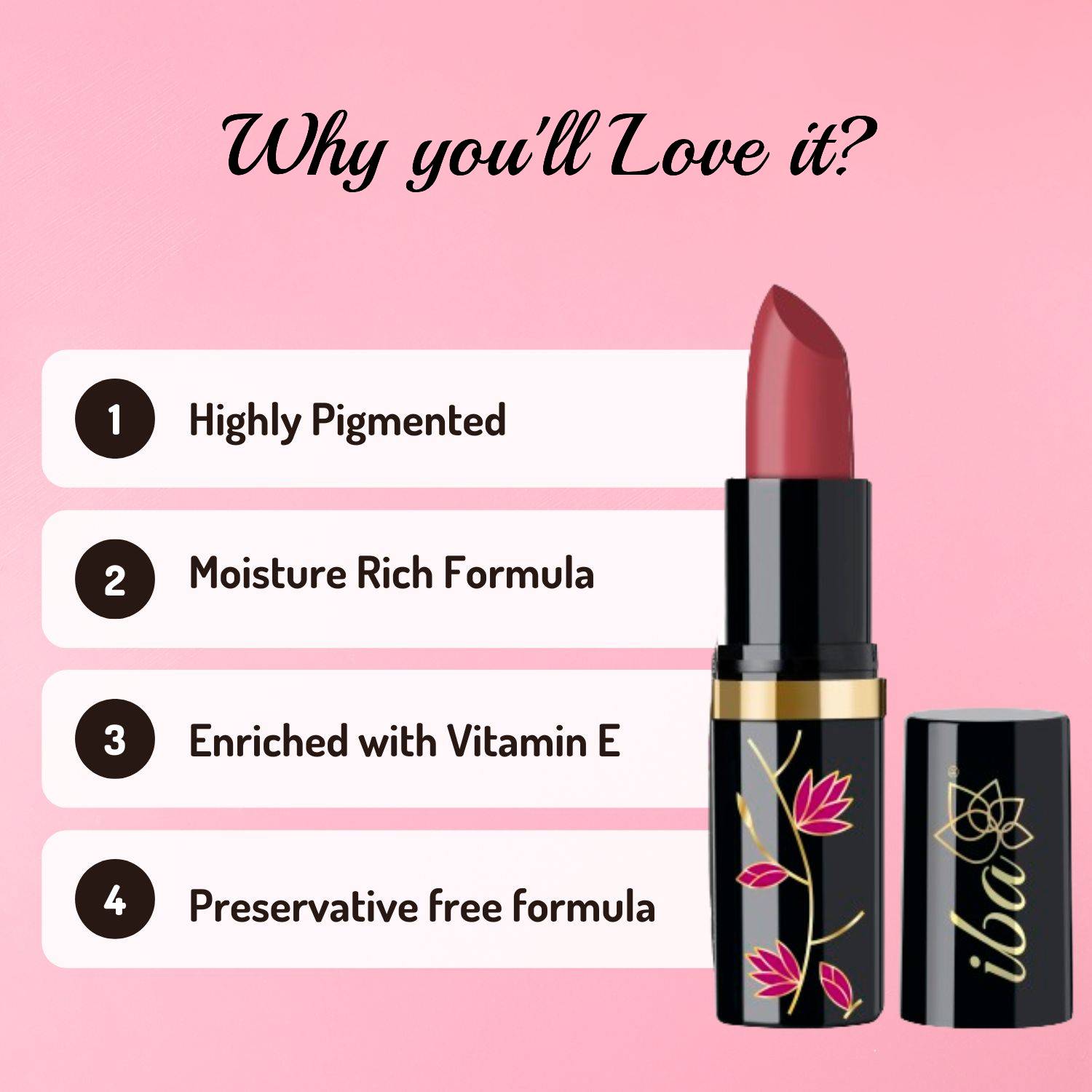 Iba Lipstick Sweet Heart Benefits 