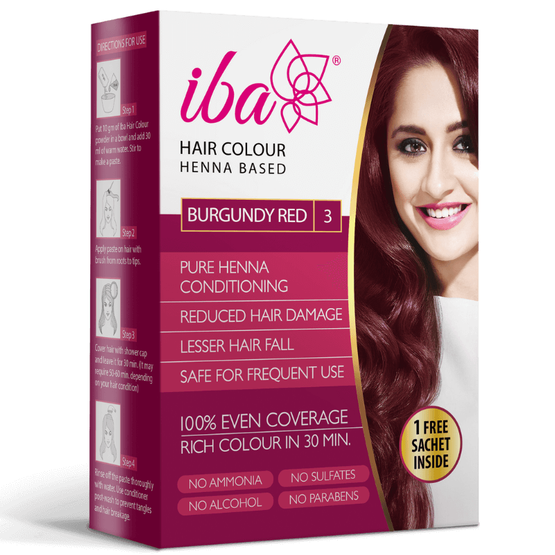 Iba Hair Color-Burgundy Red, 70 g