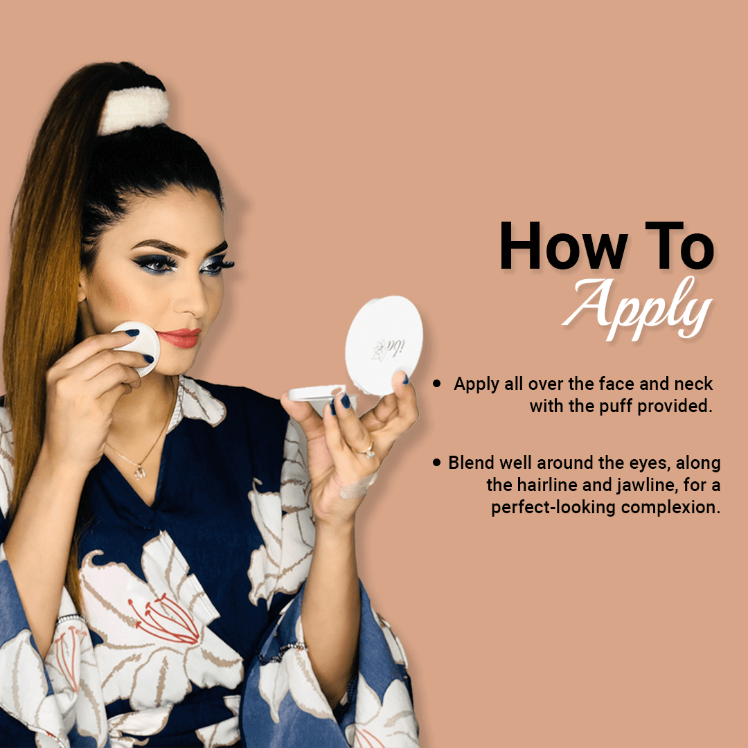 How to Apply Mattifying Compact-Snow White