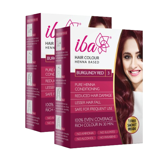 Iba Hair Color – Burgundy Red (Pack of 2)