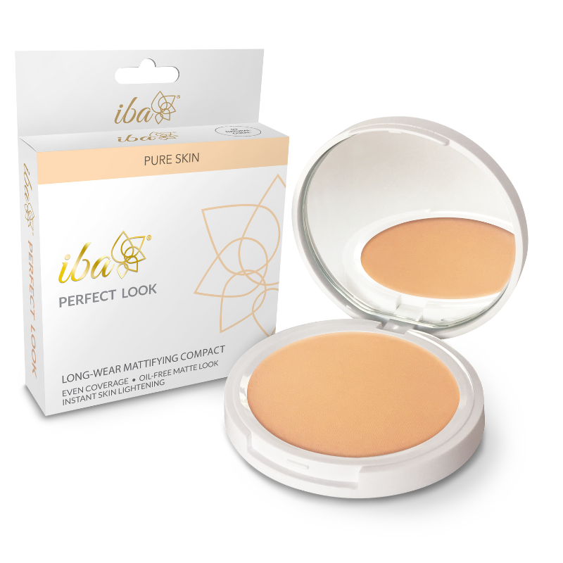 Iba Perfect Look Long Wear Mattifying Compact-Natural Coral, 9 g