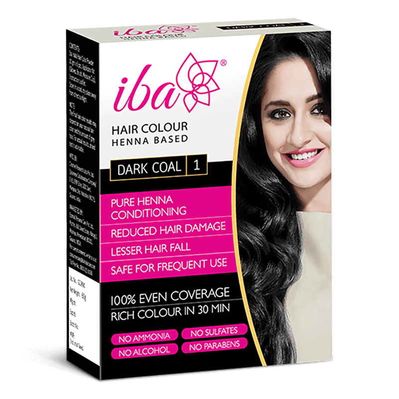 Iba Hair Color-Dark Coal, 70 g