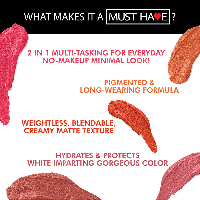 Iba Must Have Everyday Lip & Cheek Tint - Hint Of Red Features