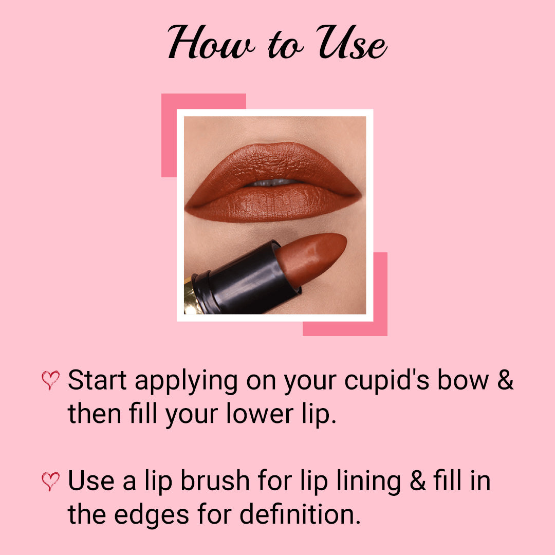 How To Use Iba's Copper Dust Moisture Rich Lipstick  