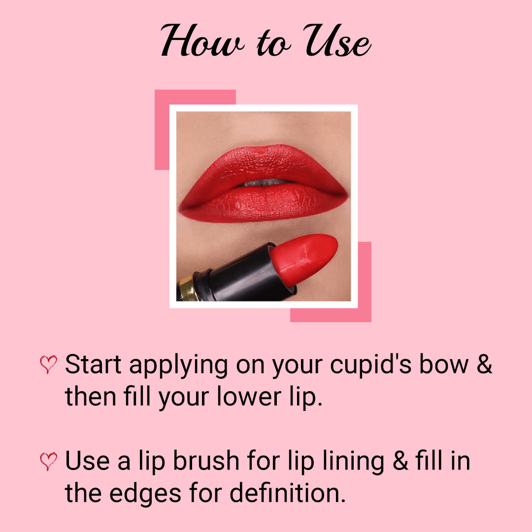 How to use Iba's Pure Red Lipstick