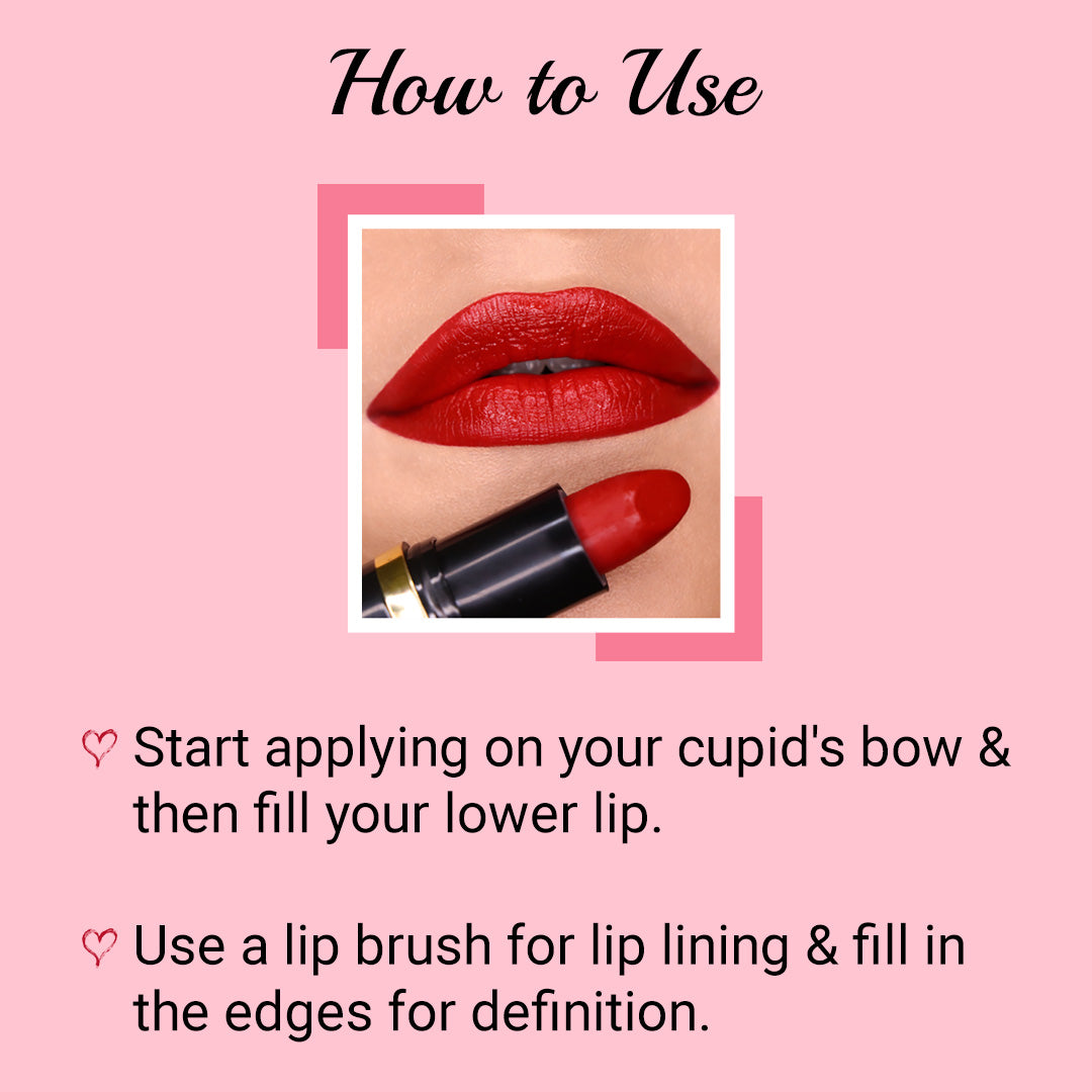 How To Use Iba's Red Glam Lipstick 