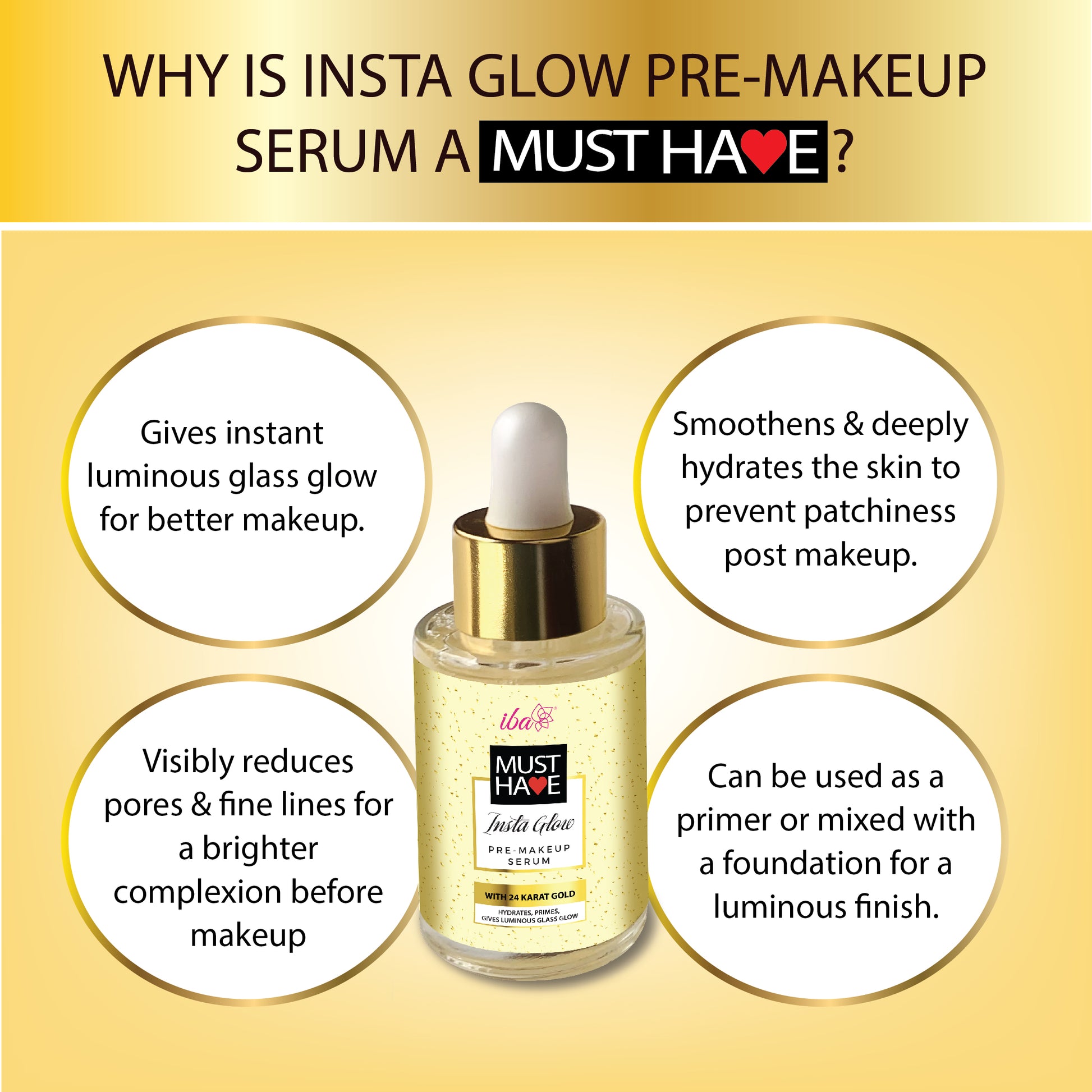 Iba Insta Glow Pre-Makeup Serum Benefits