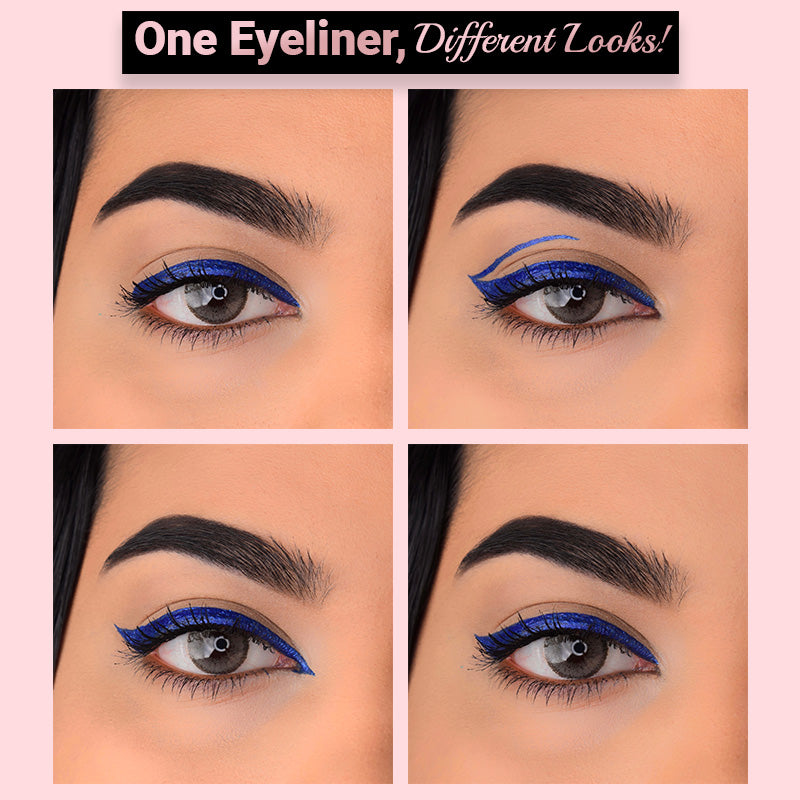 Different Looks Iba Eye Talk Metallic Blue Liquid Eyeliner 