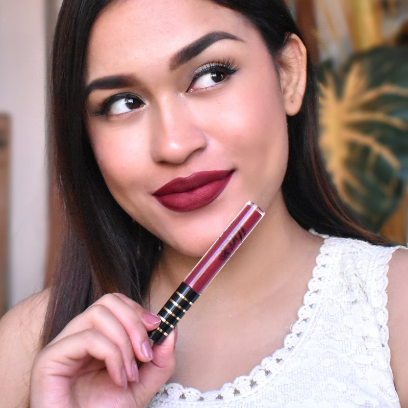 Buy burgundy clearance lipstick