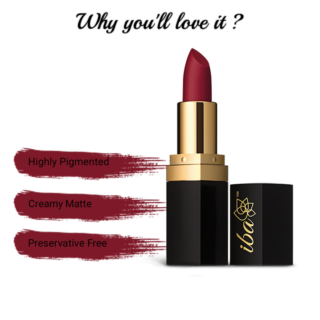 Why You Love Iba Burgundy Red Lipstick 