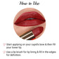 How To Use Iba's Burgundy Red Lipstick 