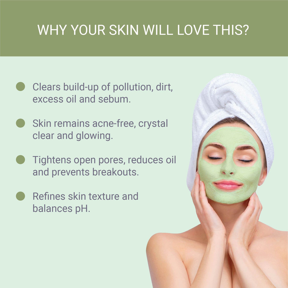 Buy Green Tea Face Mask Online at Best Price Iba Cosmetics