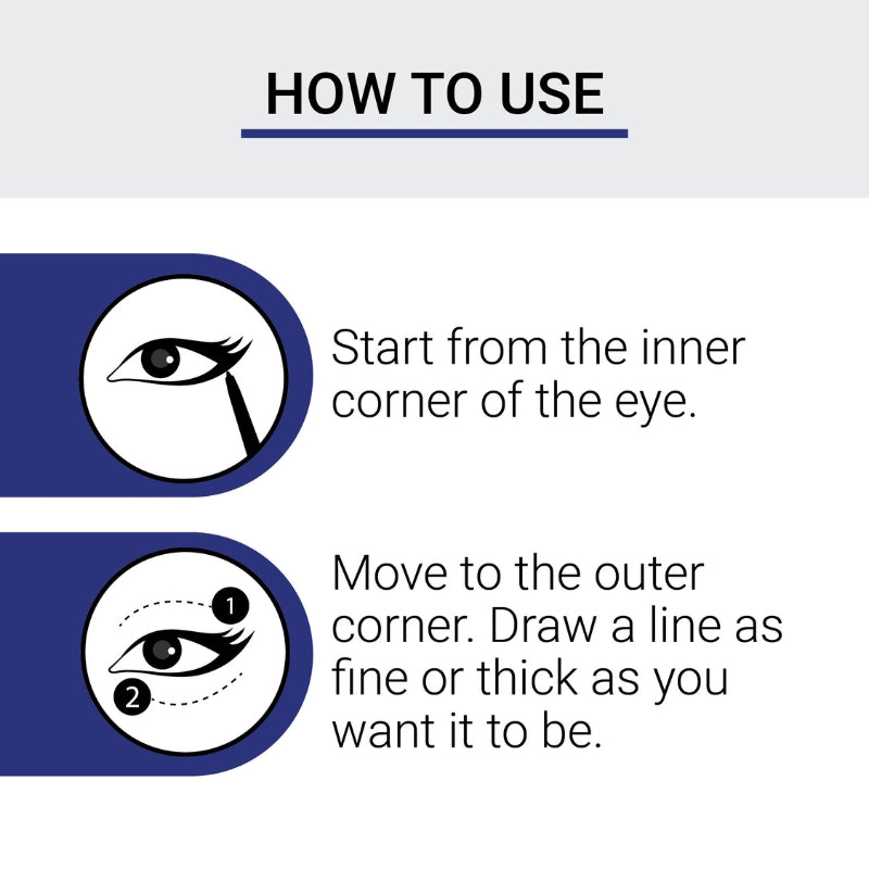 How To Use Iba's Eye Talk Liquid Eyeliner Metallic Blue