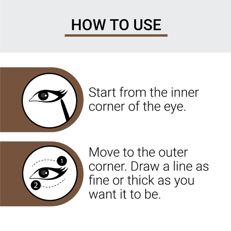 How To Use Iba's Shimmery Bronze Eyeliner 