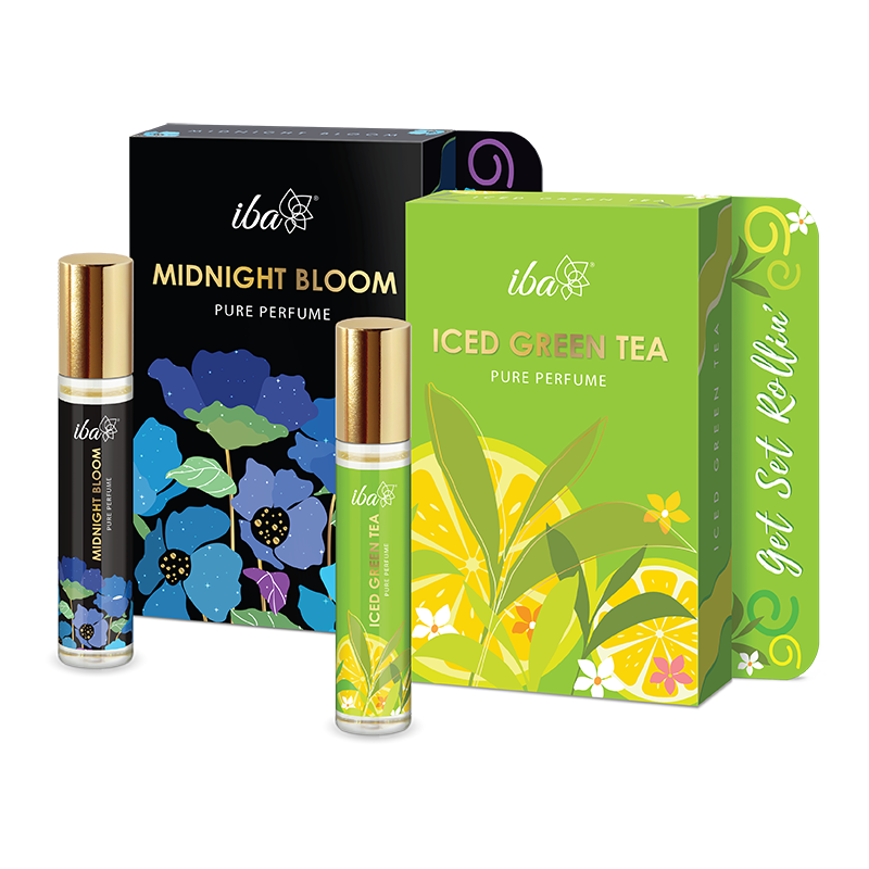 Iba Pure Perfume - Midnight Bloom + Iced Green Tea Combo
