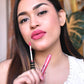 Women Displaying Iba Maxx Matte Liquid Lipstick – Pink Diva